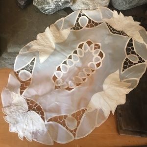🍄Antique Vintage Set Lace Placemats